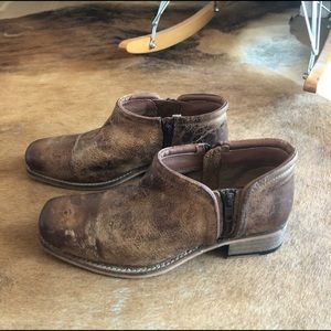 Seychelles distressed leather booties